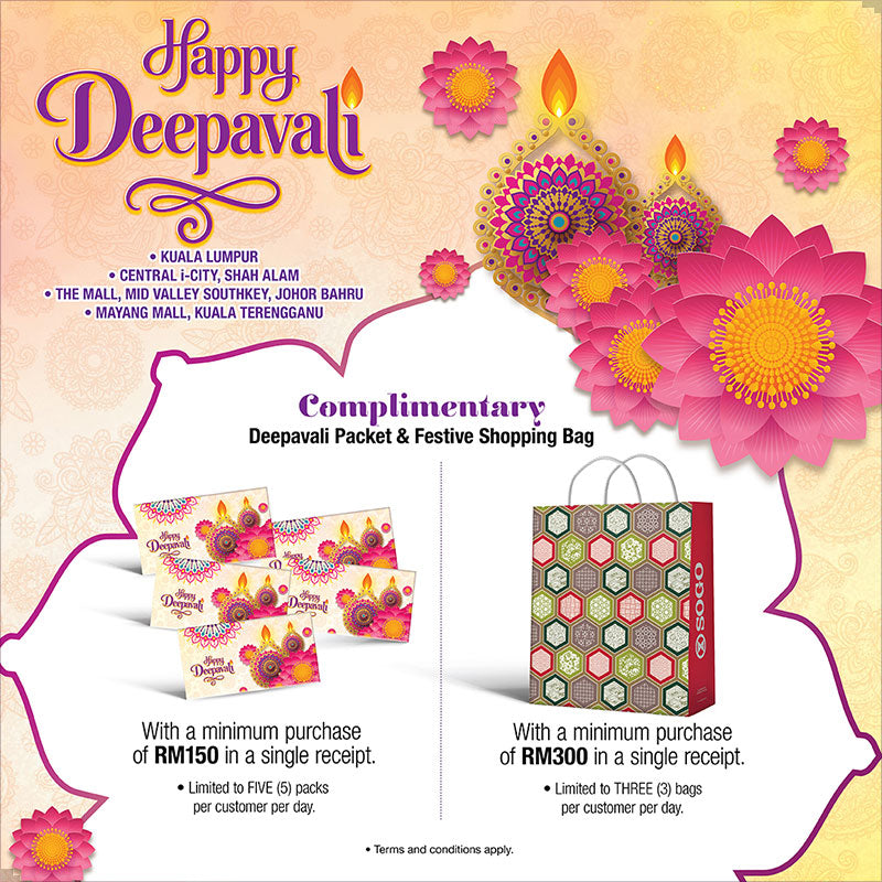 Complimentary Deepavali Packet & Festive Shopping Bag