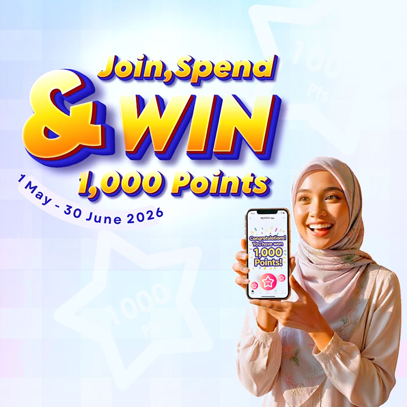 Join, Spend & Win 1,000 Points