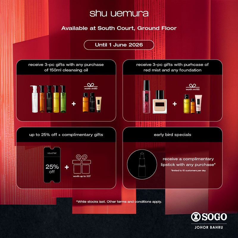 Discover Japanese artistry with shu uemura @ SOGO Southkey